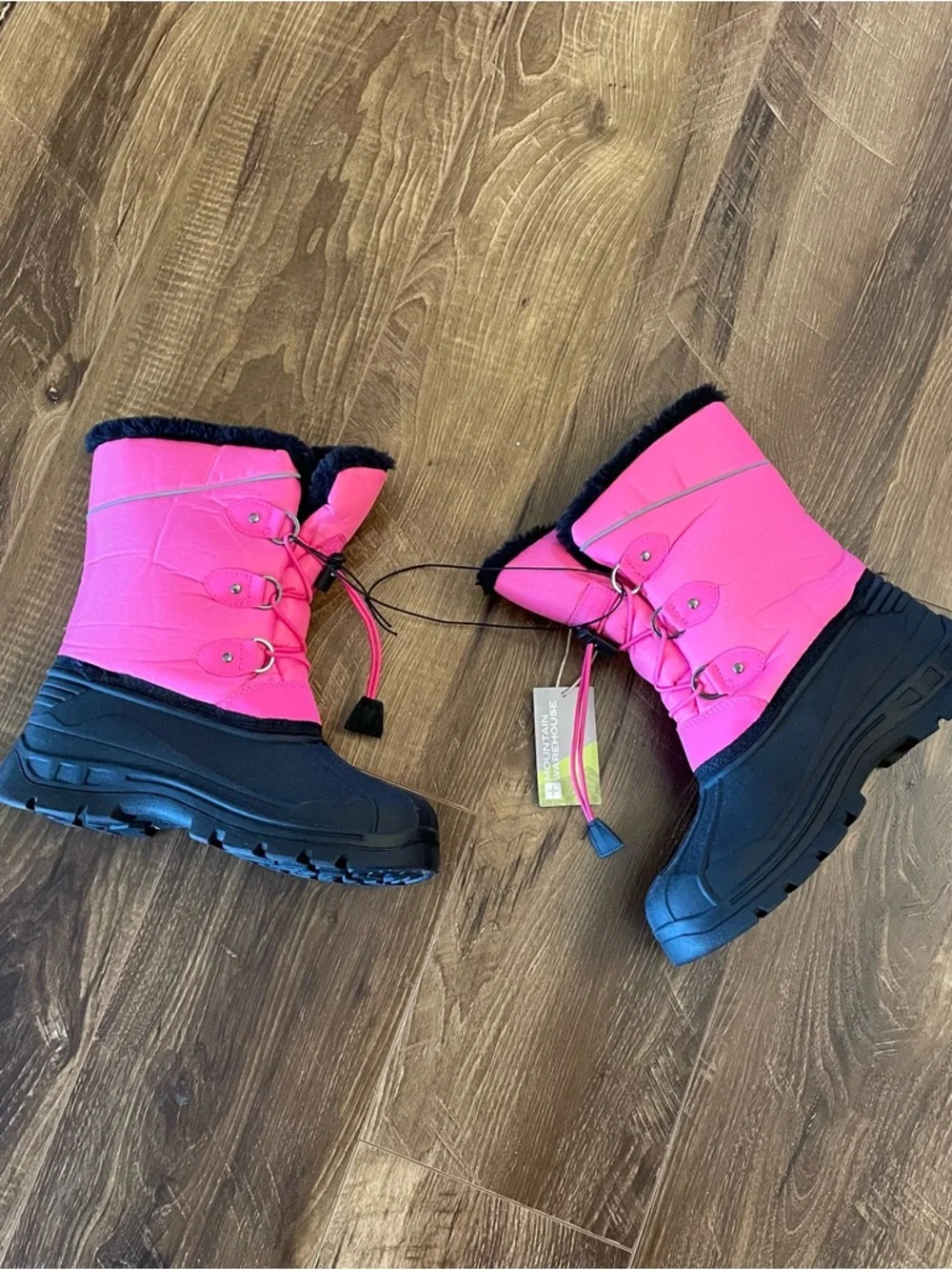 Whistler Kids Pink Snow Boots Size 4 Fleece Lined Winter Boots Ski Gorpcore